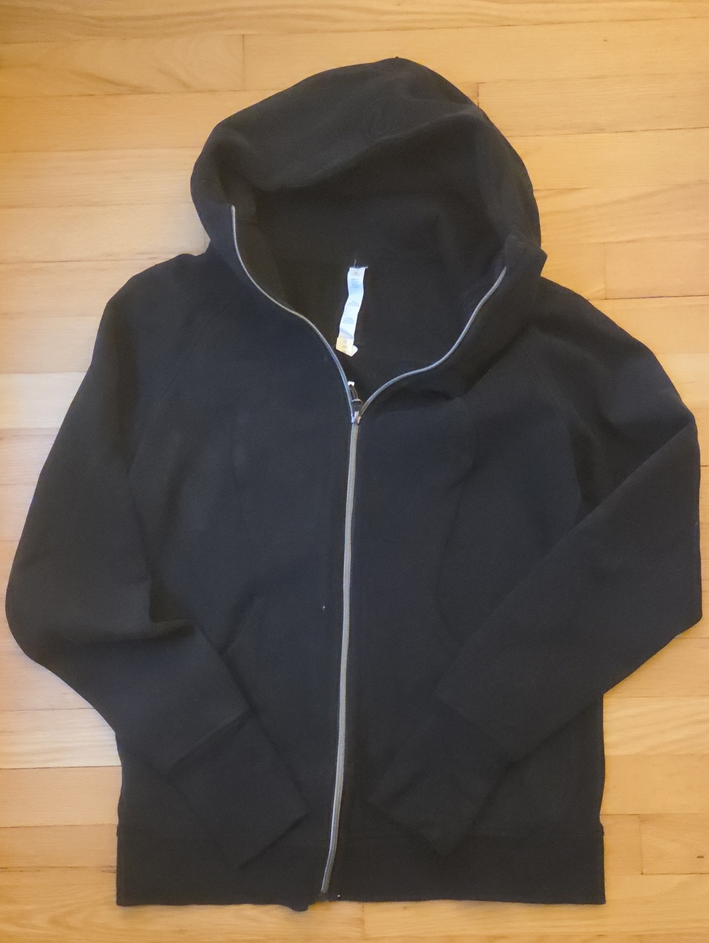 Lululemon Black Scuba Full-Zip Hoodie Jacket - Size 12